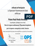 Certificado de curso virtual de respuesta a emergencias