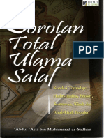 Sorotan Total Ulama Salaf