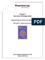 Grade 5 Narrative Writing Guide: Student Pages For Print or Projection