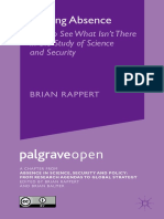 Brian Rappert (Auth.) - Sensing Absence - How To See What Isn't There in The Study of Science and Security-Palgrave Macmillan UK (2015)