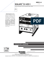 Idealarc Cv-400-I: Operator'S Manual