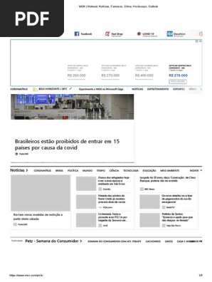 MSN - Hotmail, Notícias, Famosos, Clima, Horóscopo, Outlook | PDF.