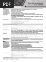 Study Material Syllabus For Class Vii