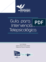 De La Torre y Pardo, 2018. Guía de Intervención Telepsicológica