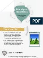 Title of Your Presentation: A Free Presentation Template