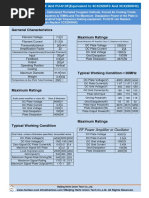 Gerneral Characteristics Maximum Ratings: Electron Tube FU-612F and FU-613F (Equivalent To 3CX2500F3 and 3CX2500H3)