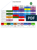 5 Básico C Horario Colegio Melipilla 2021