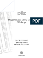 Programmable Safety Systems PSS-Range: Pss Di2, Pss1 Di2 Operating Manual Item No. 20 295-05