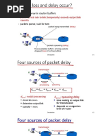 How Do Loss and Delay Occur?: Packets Queue in Router Buffers