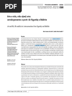 Arte e Vida, Vida e (Em) Arte Entrelaçamentos de Vygotsky e Bakhtin