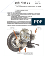 Bajaj - Oil Change Procedure Chetak & Legend