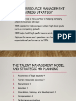 Human Resource Management and Business Strategy