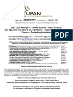 UPAN Newsletter Volume 8 Number 1 - January 2021