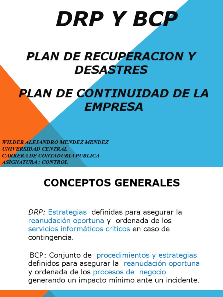 BCP y DRP: Estrategias de Continuidad | PDF | Seguridad de información ...