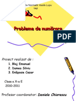 Probleme de Numarare