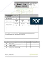 Repair Test Report Vizor Monitor