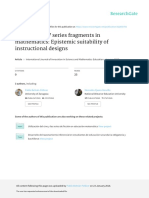 Movies and TV Series Fragments in Mathematics: Epistemic Suitability of Instructional Designs