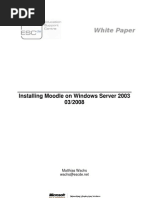 Installing Moodle On Windows Server 2003 - Updated