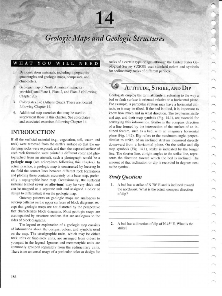 Chapter 14 Geologic Maps And Geologic Structures Pdf
