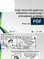 Uvod - Definicije Osnovnih Pojmova, Statisticko Istrazivanje I Prikupljanje Podataka (Uzorkovanje)