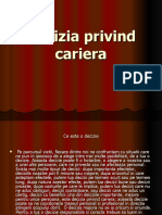 Decizia Privind Cariera