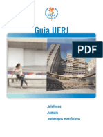 Guia da UERJ com setores e páginas