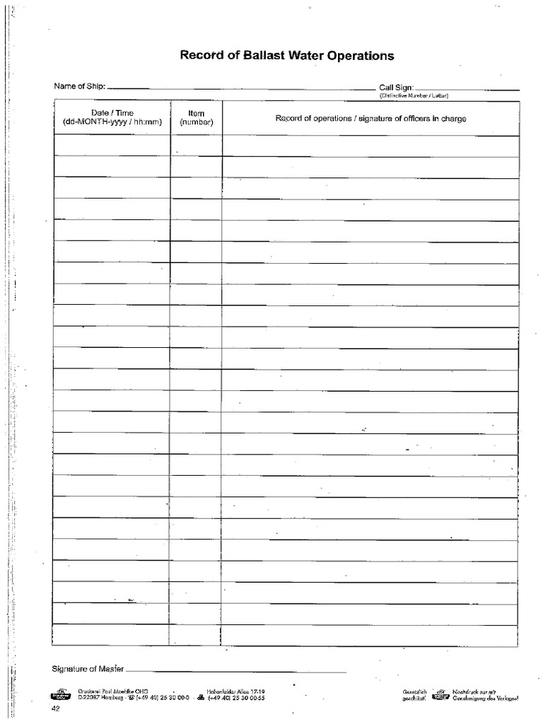 1 Ballast Water Record Book PDF