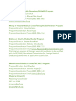 US Medical Residency Programs Contact Guide
