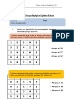 Prueba Psicopedagógica Séptimo Básico Cumbre