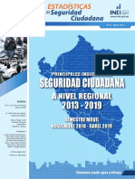 Estadisticas de Seguridad Ciudadana a Nivel Regional Nov18 Abr19