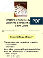 Implementing Strategy: The: Balanced Scorecard and The Value Chain
