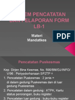 Sistem Pencatatan Dan Pelaporan Form LB-1