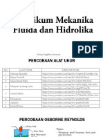 A. Praktikum Mekflu Dan Hidrolika