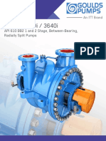 Goulds 3620i / 3640i: API 610 BB2 1 and 2 Stage, Between-Bearing, Radially Split Pumps