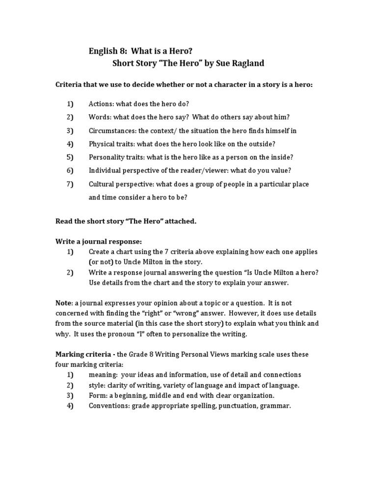 Understanding Heroism: Uncle Milton's Story | PDF | Hero | Question
