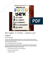 MIL English - 4.1 Poster - Captions and Slogans