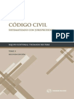 Codigo Civil Sistematizado Tomo II. Thomson Reuters