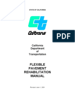 Flexible Pavement Rehabilitation Manual: California Department of Transportation