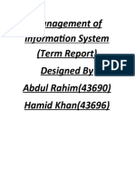 Management of Information System