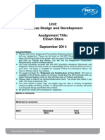 Unit: Database Design and Development Assignment Title: Clown Store September 2014
