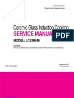 Ceramic Glass Induction Cooktop: Service Manual