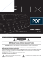 Owner'S Manual: 90-20-0358 - A (For Use With Helix Firmware 1.00) ©2015 Line 6, Inc