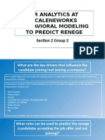 HR Analytics at Scaleneworks - Behavioral Modeling To Predict Renege