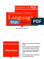 Introduction To SQL: Structured Query