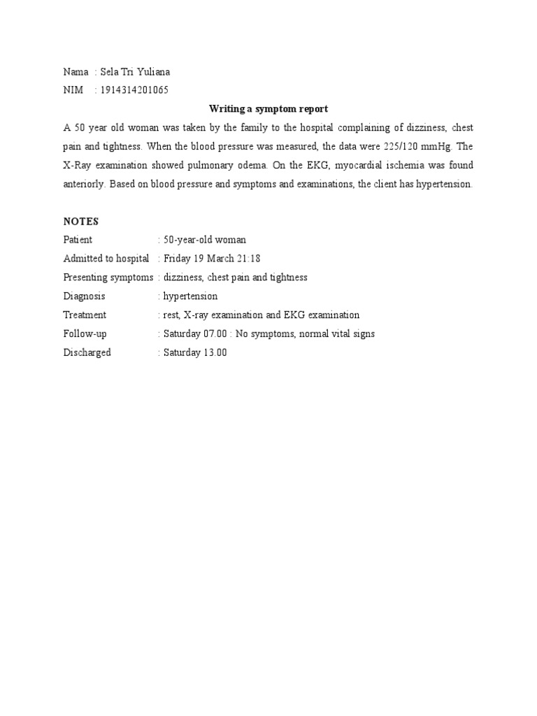 Hypertension Case Report: 225/120 BP | PDF