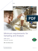 Minimum Requirements For Sampling and Analysis: GMP+ Ba 4