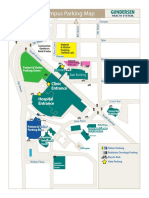 La Crosse Campus Parking Map: Clinic Entrance Hospital Entrance