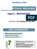 OB Topic 5 Motivation DR Lan Anh