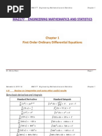 Semester A, 2015-16 MA2177 Engineering Mathematics and Statistics