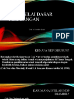 NDP dan Nilai-Nilai Dasar Kemanusiaan